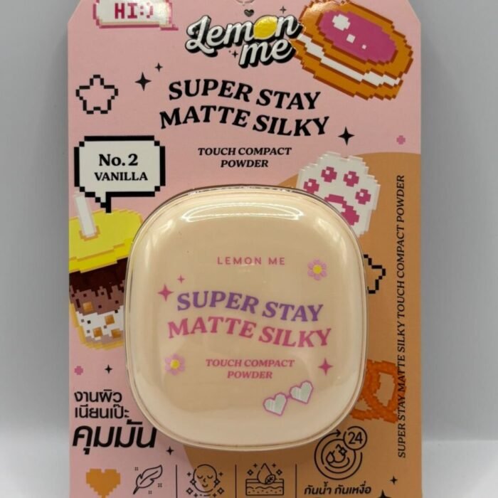 Compact Powder Super Stay Matte Silky Touch Shade 2 Vanilla-Lemon Me Super Stay Matte Silky Touch