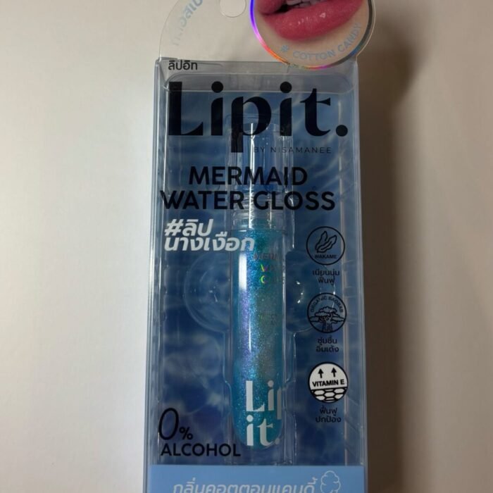Lip It Mermaid Water Gloss Blue Glitter