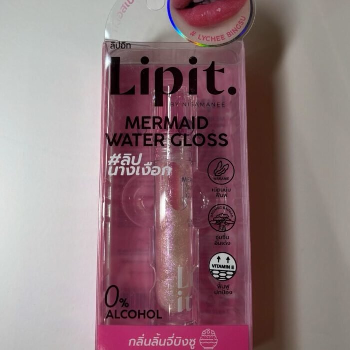 Lip It Mermaid Water Gloss Pink Glitter