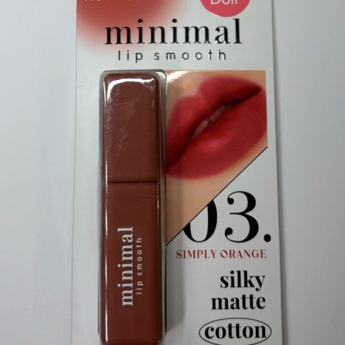 Minimal Lip Smooth 03Simply Orange Silky Matte-Cathy Doll Lipstick