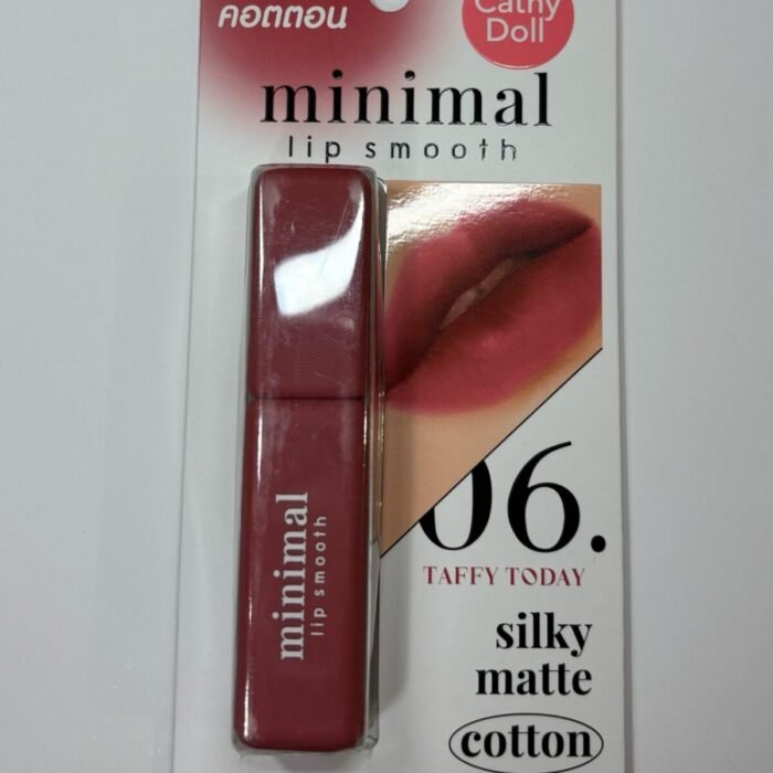 Minimal Lip Smooth 06 Taffy Today Silky Matte-Cathy Doll Lipstick