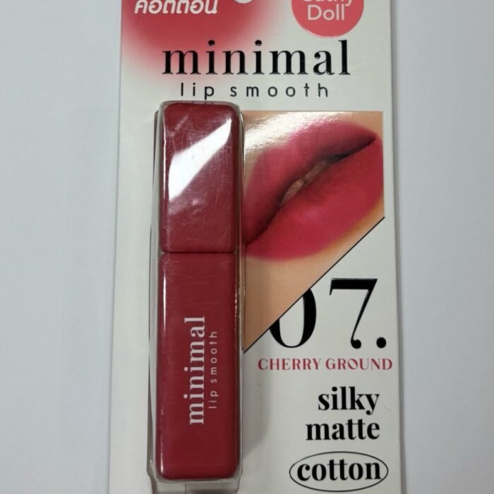 Minimal Lip Smooth 07 Cherry Ground Silky Matte-Cathy Doll Lipstick