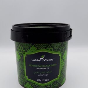 Moroccan Black Soap with Olive Oil-Jardin d'Oléane