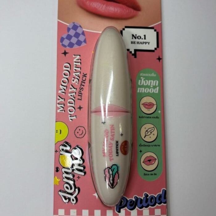 My Mood Today Satin Lipstick 1 Be Happy -Lemon Me