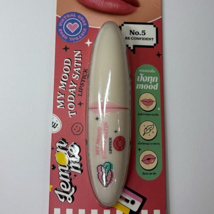 My Mood Today Satin Lipstick 5 Be Confident -Lemon Me