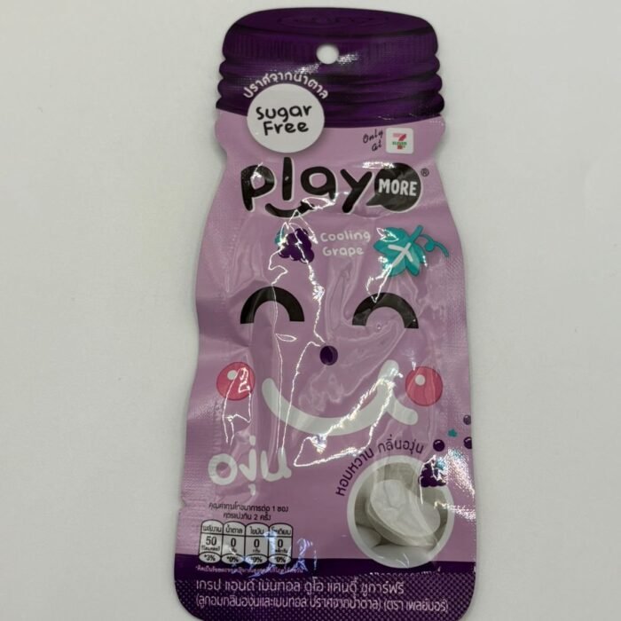 Play More Cooling Grape Menthol Fresh Breath Candy