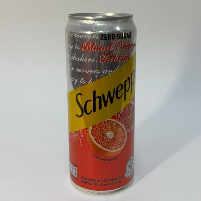 Schweppes Zero Sugar Blood Orange Tubtim Sparkling Soda