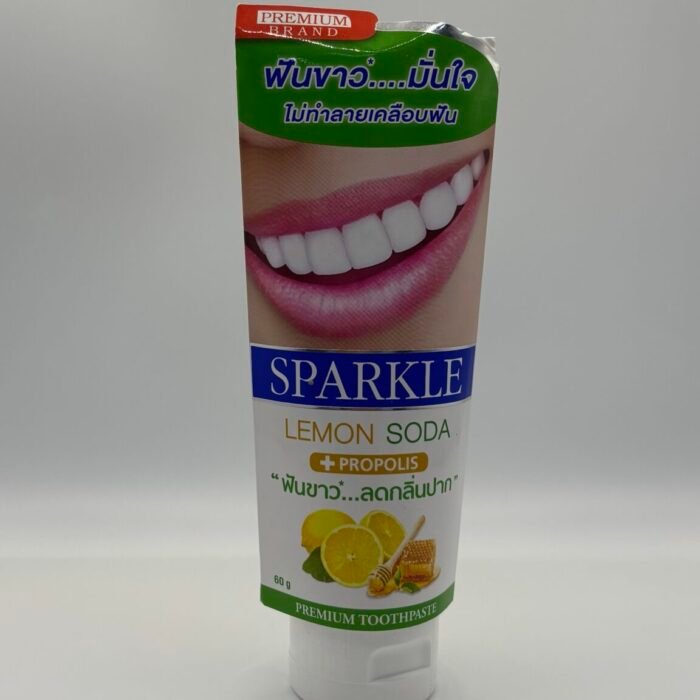 Sparkle Double White Lemon Soda Toothpaste.