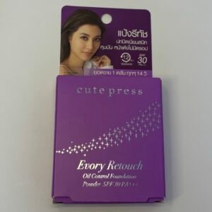 Evory Retouch Oil Control Foundation Powder with SPF 30 PA+++-Cute Press