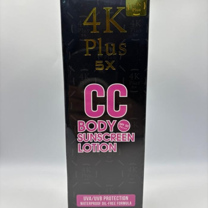 4K Plus 5X CC Body Sunscreen Lotion pink