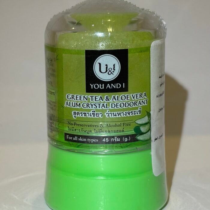 Alum Crystal Deodorant Green Tea & Aloe Vera- U & I