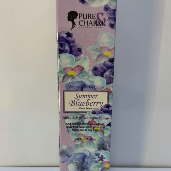 Body & Hair Cologne Spray Summer Blueberry -Pure & Charm 100ml