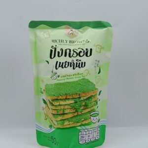 Crispy Toast Topped Sticky Butter Matcha Green Tea Flavor 50g- Richly Brownie