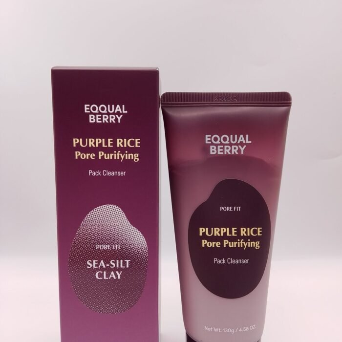 EQQUALBERRY Purple Rice Pore Purifying Pack Cleanser.
