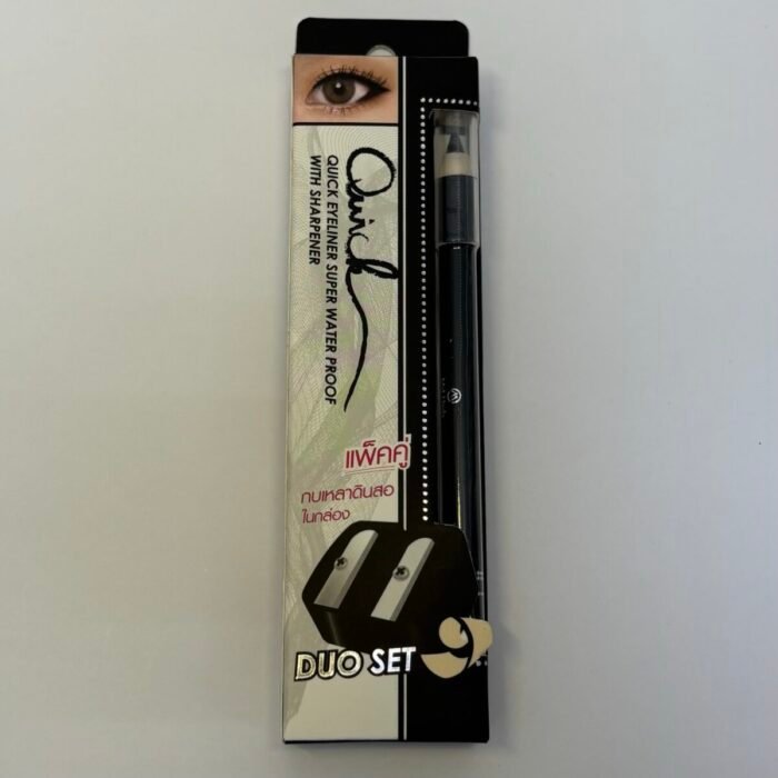 Eyeliner Super Waterproof Black Duo with a sharpener- Mei Linda
