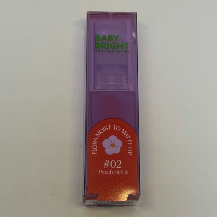 Flora Moist To Matte Lip #02 Peach Dahlia -Baby Bright