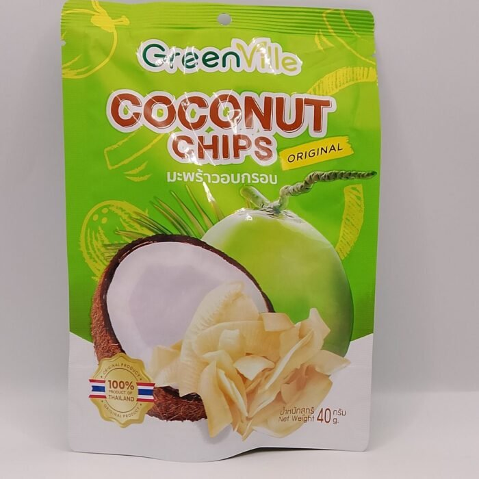 GreenVille Coconut Chips in the original flavor