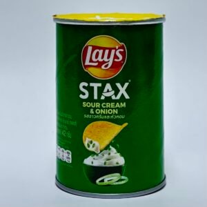 Lay's Stax Sour Cream & Onion Potato Chips can
