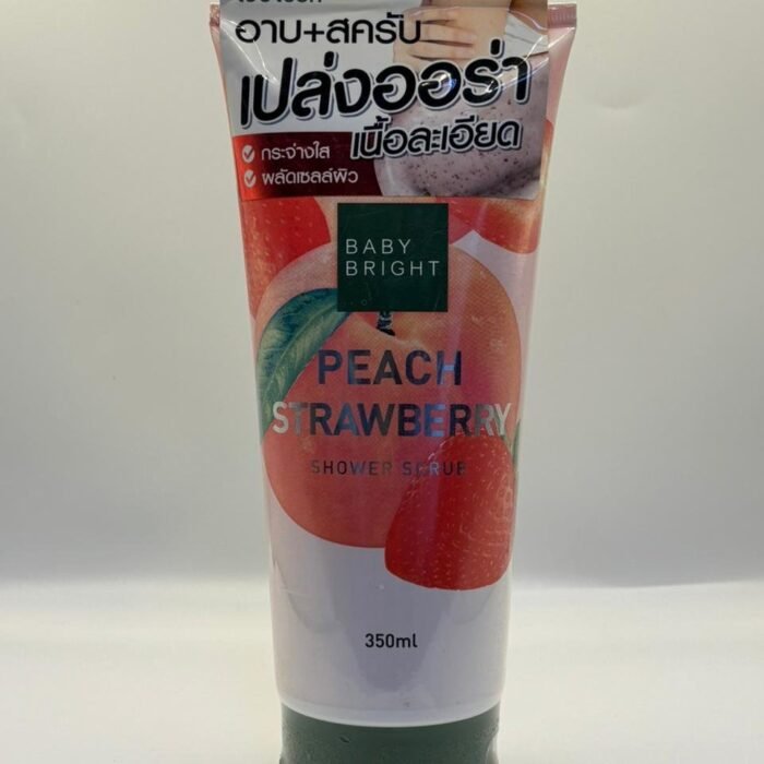 Peach Strawberry Shower Scrub -Baby Bright