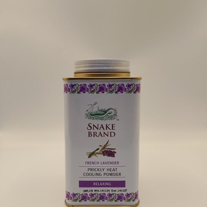 Prickly Heat Cooling Powder French Lavender- Snake Brand