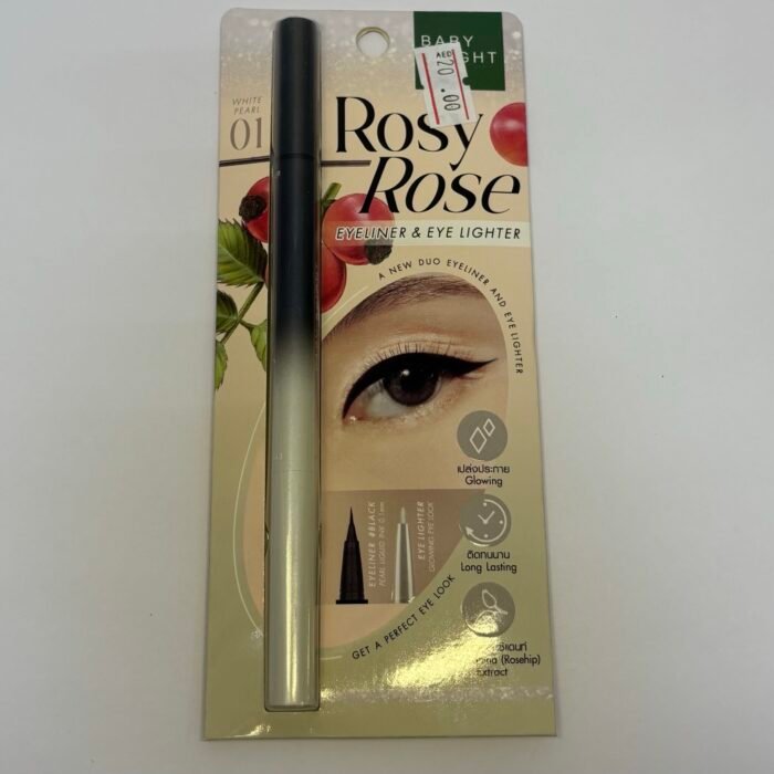 Rosy Rose Eyeliner & EyeLighter White Pearl- Baby Bright