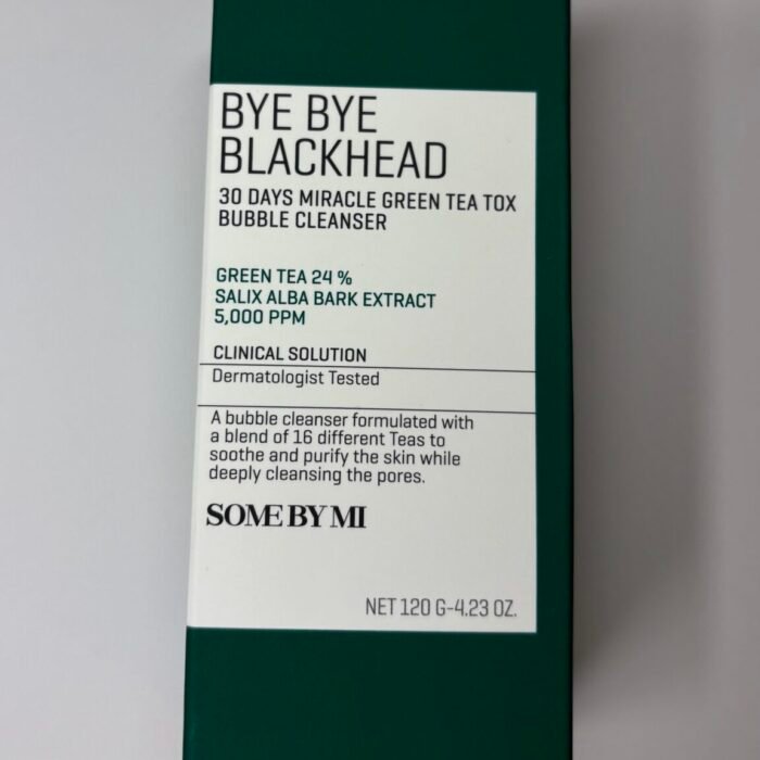 SOME BY MI Bye Bye Blackhead 30 Days Miracle Green Tea Tox Bubble Cleanser.