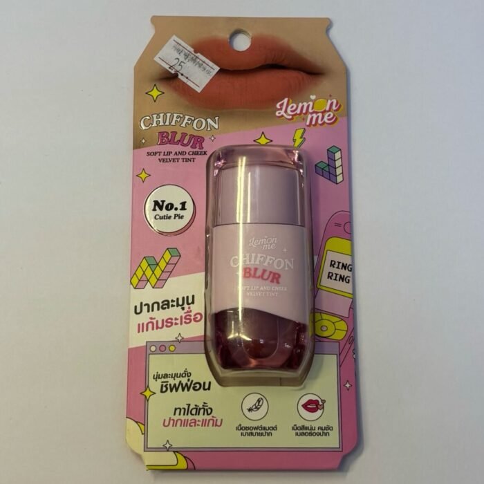  Soft Lip and Cheek Velvet Tint Cutie Pie-Lemon Me Chiffon Blur