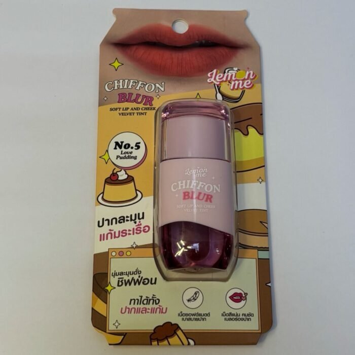  Soft Lip and Cheek Velvet Tint Love Pudding-Lemon Me Chiffon Blur