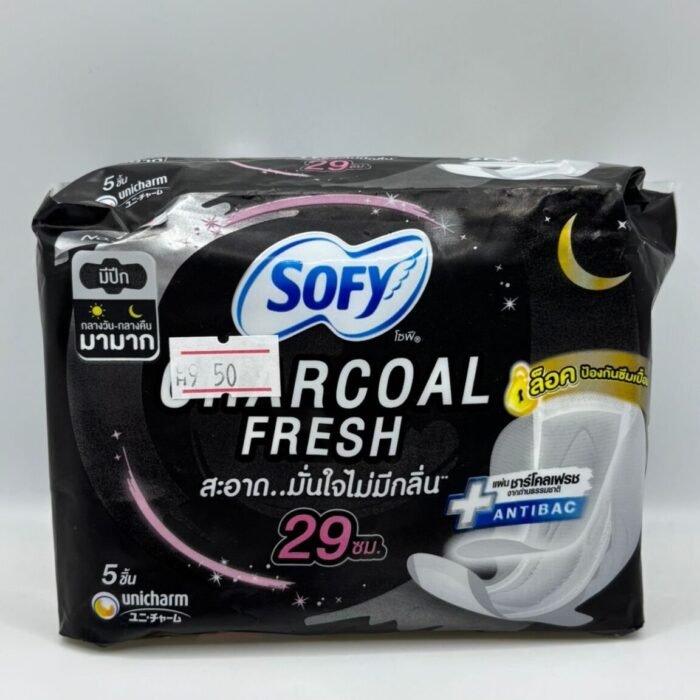 Sofy Charcoal Fresh Slim Wing Sanitary Napkins