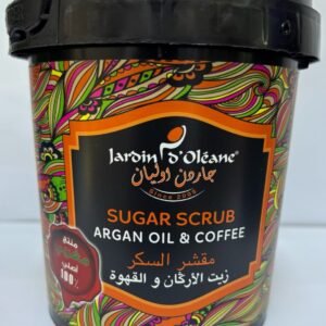 Sugar Scrub with Argan Oil and Coffee- Jardin d'Oléane