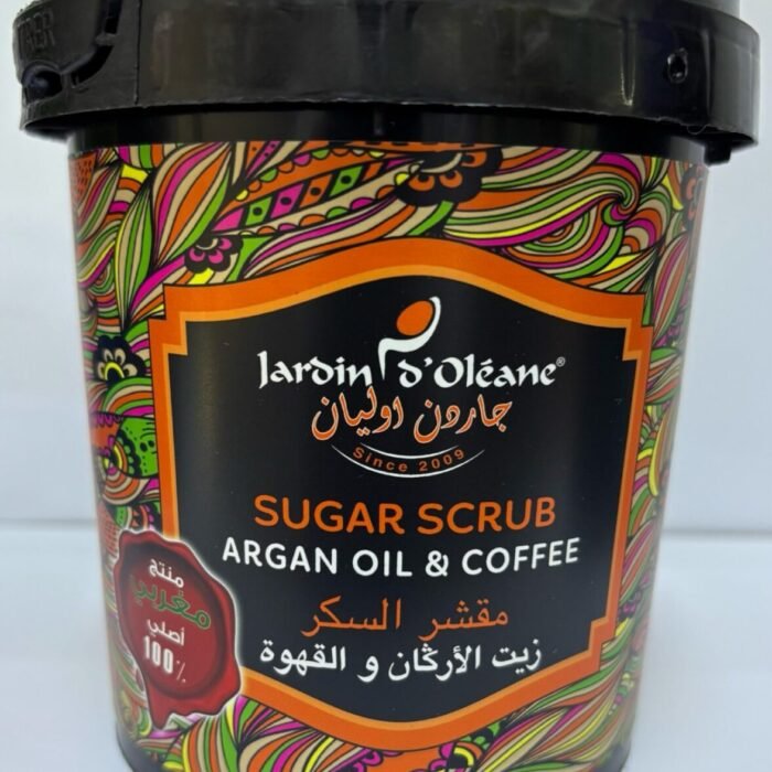 Sugar Scrub with Argan Oil and Coffee- Jardin d'Oléane