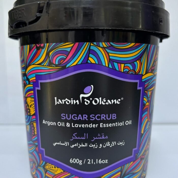 Sugar Scrub with Argan Oil and Lavender Essential Oil- Jardin d'Oléane