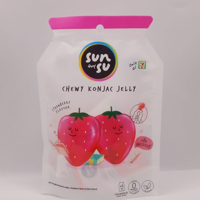 Sunsu Chewy Konjac Jelly in Strawberry Flavor