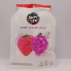 Sunsu Chewy Konjac Jelly in Strawberry and Grape Flavor 16gx6packets