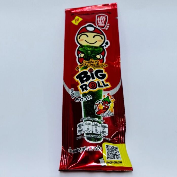 Tao Kae Noi Big Roll Grilled Seaweed Snack Spicy Hot