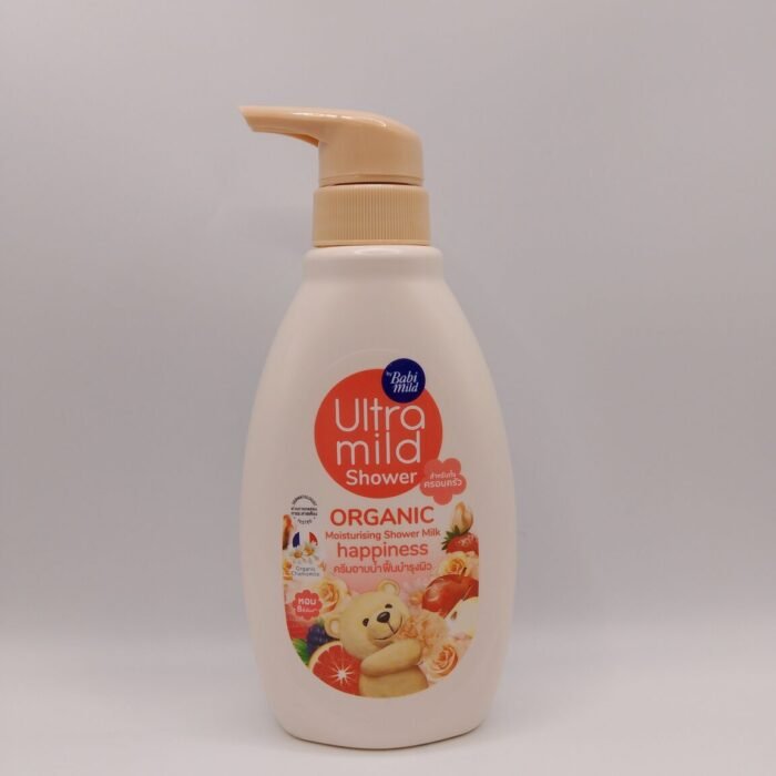 Ultra Mild Organic Moisturising Shower Milk Happiness 380ml -Babi Mild