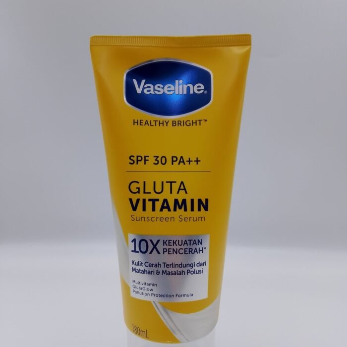 Vaseline Healthy Bright SPF 30 PA++ Gluta Vitamin Sunscreen Serum.