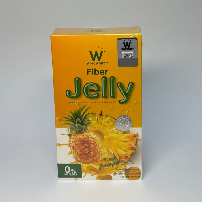 Wink White W Fiber Jelly dietary supplement in the Pineapple flavor